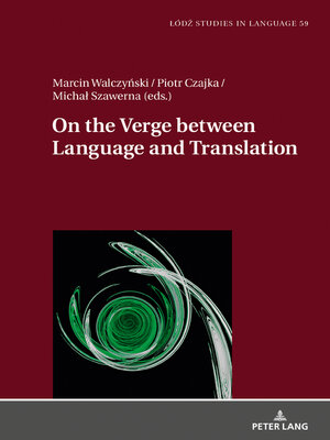 cover image of On the Verge Between Language and Translation